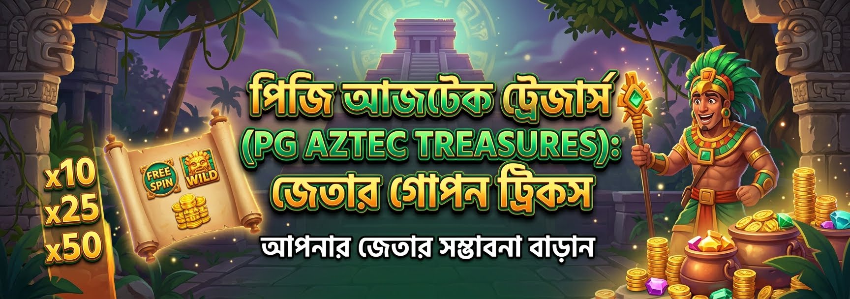 PG অ্যাজটেক ট্রেজার স্লট গেম গাইড: কীভাবে খেলবেন এবং বিশাল পুরস্কার জিতবেন?