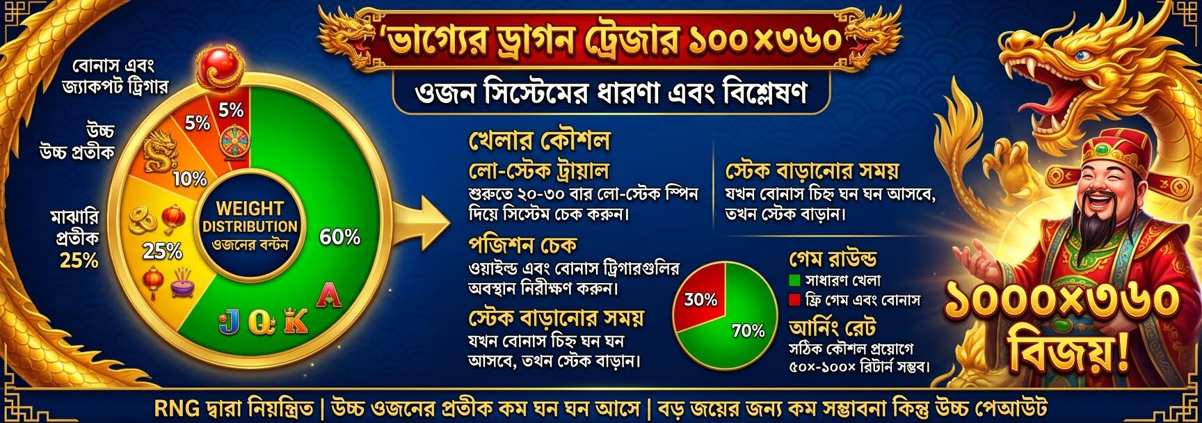 "লাকি ড্রাগন বেবি ৫০০" (Lucky Dragon Baby 500) স্লট গেমে কোর ওয়েটিং (core weighting) এবং পে-আউট ট্রিগার মেকানিজম বিশ্লেষণ